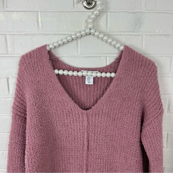 Cupcakes and Cashmere Pink Soft Fuzzy Sweater Size XS - Picture 2 of 10